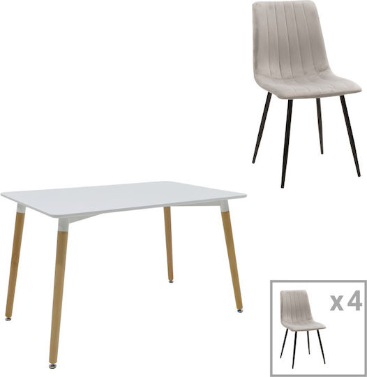 Esszimmer Natali-noor 5Stück 80x120cm
