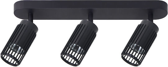 Eko Light Triple Spot with Socket GU10 in Black Color