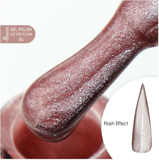 Alezori Semi-Permanent Nail Polish 04 Cat Eye 15ml 1pcs