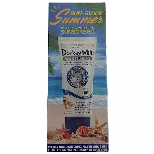 M-Elite Donkey Milk Cremă Solară Waterproof SPF60 130ml