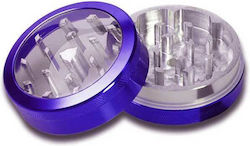 Clear Top Grinder Τρίφτης Διάφανο Καπάκι 50mm Μωβ 2 Parts Clear Top Grinder Τρίφτης Διάφανο Καπάκι 50mm Μωβ 2 Parts