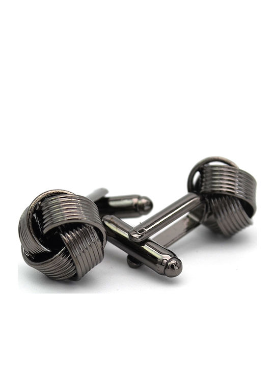 Cufflinks Knots Dark Metallic