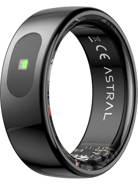 Forever Astral SR-100 Smart Ring 17.5mm Wasserdicht mit Pulsmesser Schwarz