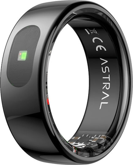 Forever Astral SR-100 Smart Ring 21.6mm Wasserdicht mit Pulsmesser Schwarz