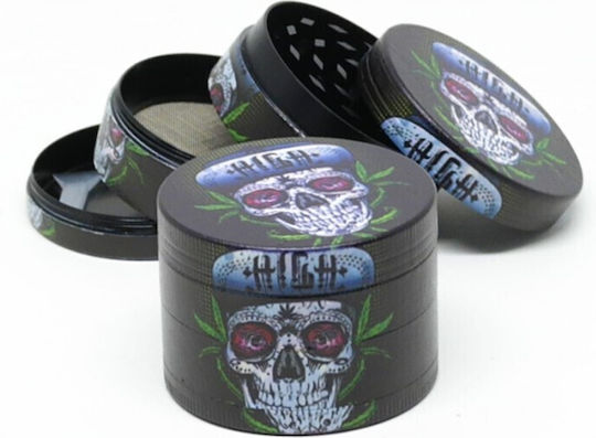Mado Multi Skull Tobacco Grinder 50mm 4 Parts 661-2187 C