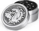 Bulldog Amsterdam Râșniță Metalică Argintie 40mm 2 Părți Design Nou