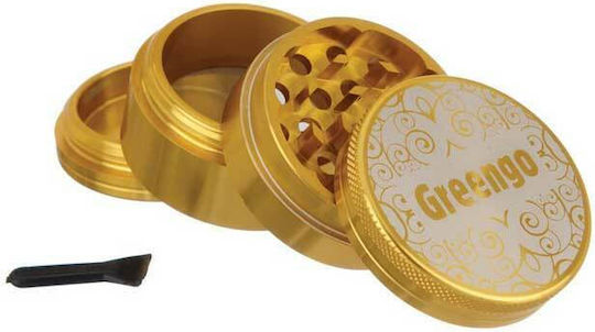 Greengo Mühle Trichter Gold 50mm Aluminium 4 Teile