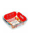 Pyrex Τετράγωνο Πυρίμαχο Σκεύος Γυάλινο 5cm