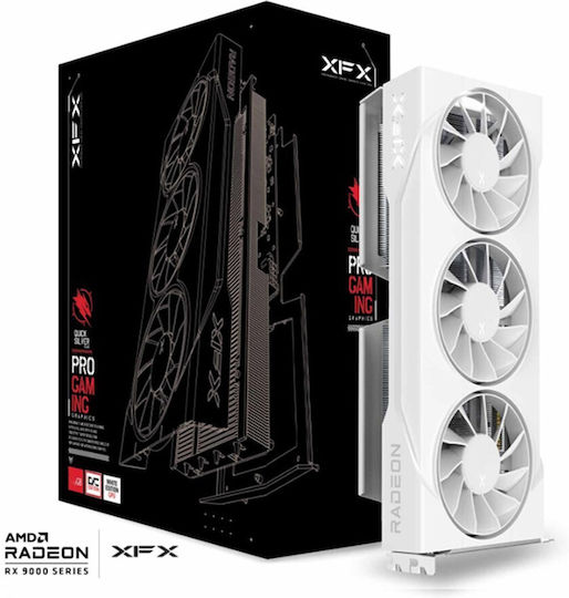 XFX Radeon RX 9060 XT 16GB GDDR6 Swift OC White Triple Fan Gaming