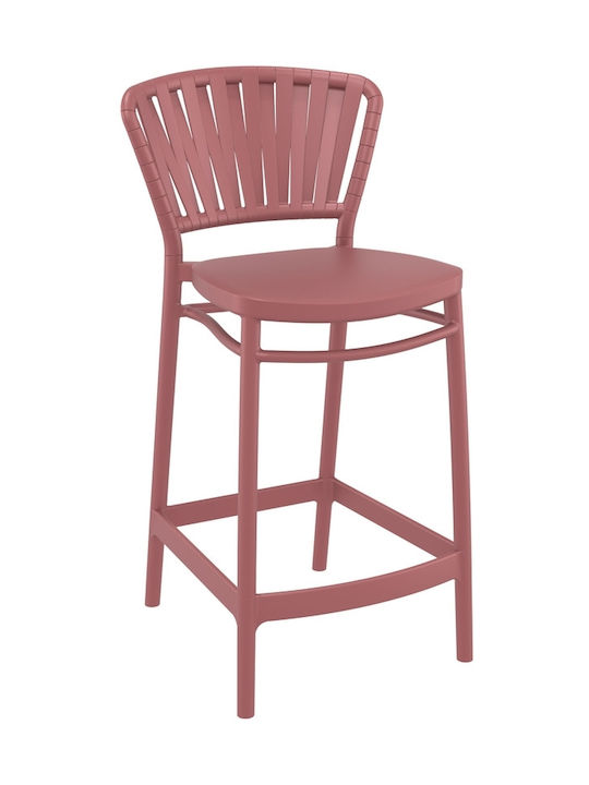 Bar Stool Made of Polypropylene Marsala 48x52x96cm Bar Stool Made of Polypropylene Marsala 48x52x96cm