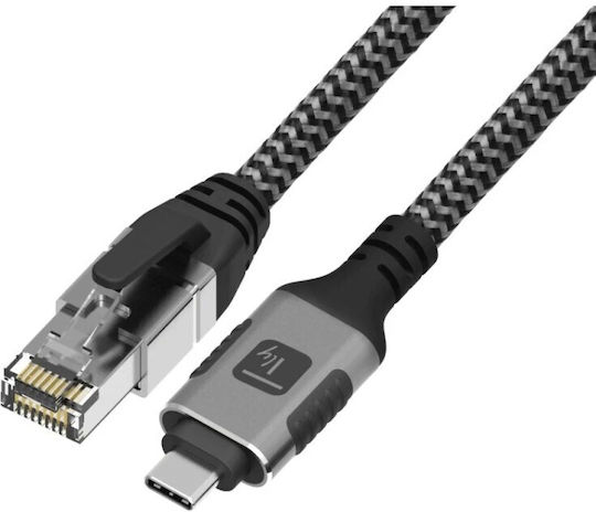 Techly F/UTP Cat.6 Gigabit Ethernet Network Cable 1m Black