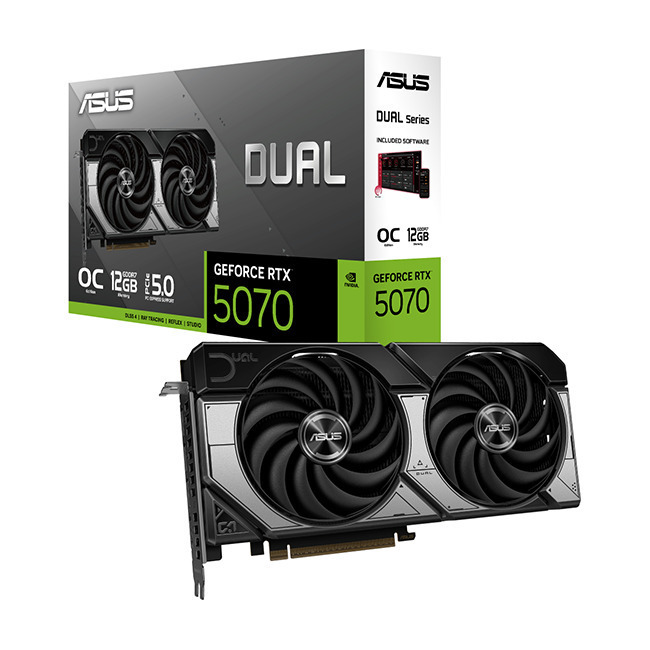 Asus GeForce RTX 5070 12GB GDDR7 Dual OC Edition Κάρτα Γραφικών