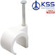 Wire Clip Cable Coaxial 5-7/20 White Color Box Pnc-0507 Kss 02.022.0146 500 Pieces
