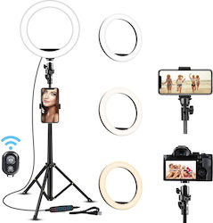 Professionelle Make-up Kreislampe Seming Ringlicht Xf-211 12-Zoll/30cm LED Kalt Warm Licht Ring Typ Stabiles Stativ 55cm Fernbedienung Erfolgreiche Fotos Weiß