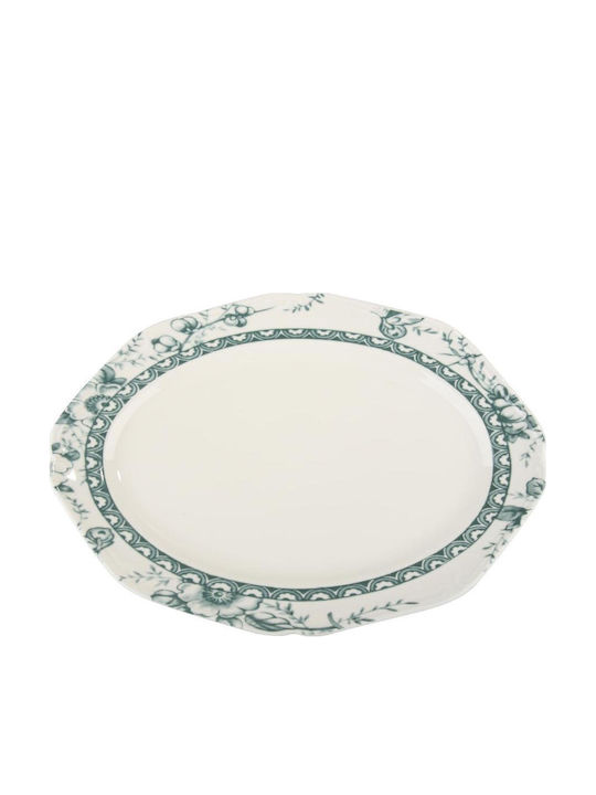 Oriana Ferelli Serving Platter Oval made of Porcelain Green 31cm