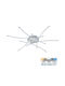 Vivalux Ceiling Mount Light 80cm Silver with Integrated LED