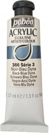 Acrylfarben Pebeo 37ml Extra Fein Schwarz-Blau Irideszierend