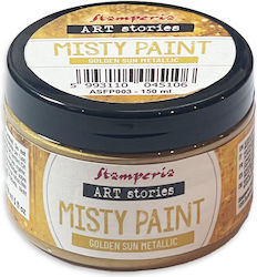Misty Paint Μεταλλικό Stamperia 150ml Golden Sun