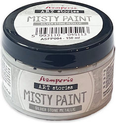 Misty Paint Μεταλλικό Stamperia 150ml Silver Stone