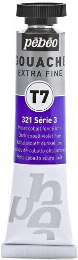 Pebeo Tempera Paints Dark Cobalt Violet in Tube 20ml 1pcs