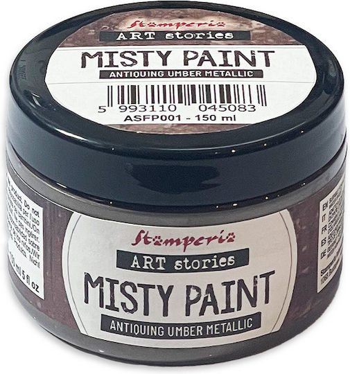 Misty Paint Metallic Stamperia 150ml Antiquing Umber