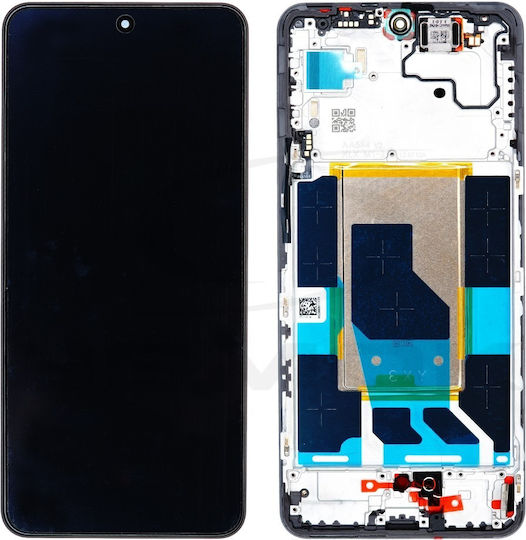 OnePlus Οθόνη με Μηχανισμό Αφής και Πλαίσιο για OnePlus Nord 4 CPH2663, CPH2661 (Μαύρο)