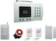 Auto-dial Home + & Office Security Alarm System Wireless Control