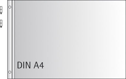 Set Kunststoffblätter Album A4 Schrauben 10 Stück
