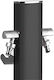 Κολώνα Κήπου Δαπέδου Οβάλ Metal Black Δύο Βρύσες Βάση Aquapoint Totem 407n Aquajet