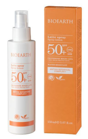 Bioearth Antiox Botanical Complex+ Αδιάβροχη Αντηλιακή Λοσιόν Σώματος SPF50+ σε Spray 150ml
