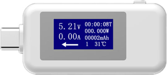 #45027 Typ-C DC 4-30V Elektrische Leistung USB Kapazitätsspannungsprüfer Strommesser Monitor Voltmeter Amperemeter