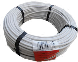 Σωληνάκι Pε Φ6 Λευκό 0,13 Eur Μέτρο Κουλούρα 100m & 25 M