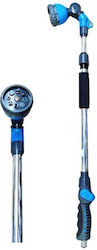 Wasserpistole Mit 8 Funktionen Regulierbarem Wasserstrahl Teleskopstange 70-102cm Eurodrip