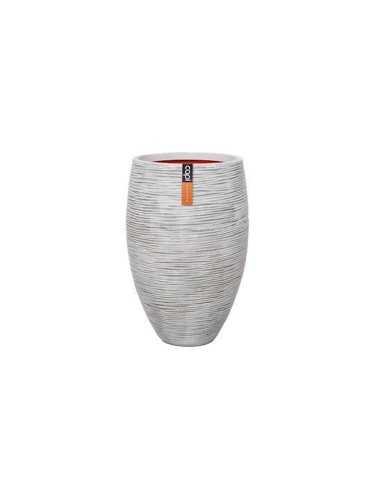 Capi Vase Elegant Deluxe Rib Nl Ivoire 38cm Kofi1131