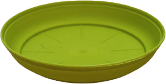 Plastic Pot Plate Skopelos Φ26cm Green Nr124 Pot Skopelos Nr613