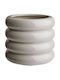 Hoop Κασπό Δ14cm Γκρι Γκρί Κεραμικό Διάμετρος 14,5 Cm Ύψος 13 Cm
