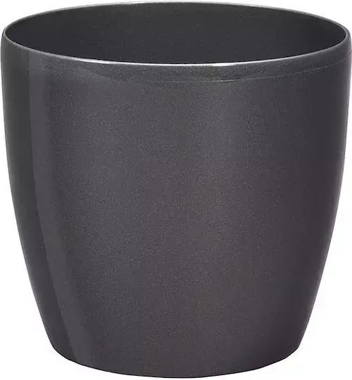 Plastona Caspo Γλάστρα Roto Brillante 28 Ø28 X 26 Cm/12 7 Lt Ανθρακι