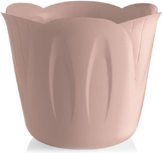 Bama Plastic Plant Pot Ø15x12cm 1lt Design 3 Sizes Salmon Mimosa Pot Italy
