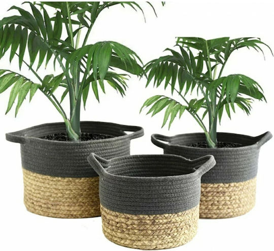 Handmade Baskets Set 3 Natural Home N-4 Gray