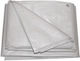 5x8m White Waterproof Tarpaulin Eyelets 190gr/sqm 5x8190l