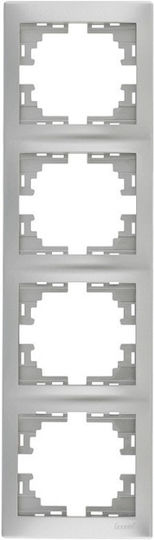Lezard Wechselrahmen Vierfach Vertikal Silber Mira 701.1000154