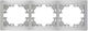 Lezard Wechselrahmen Dreifach Horizontal Silber Mira 701.1000148