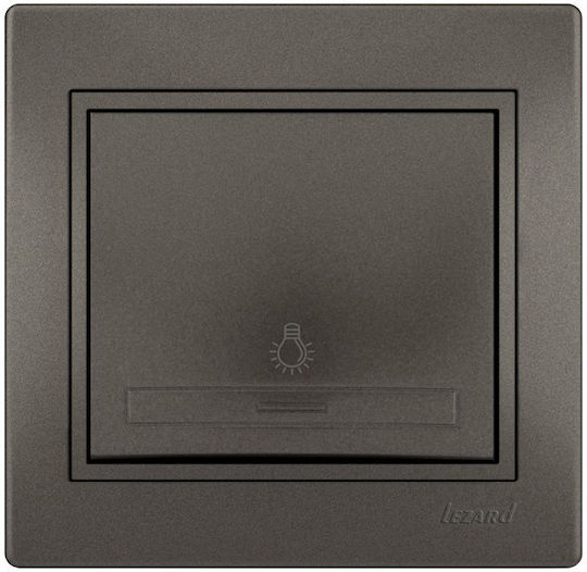 Lezard Push Button Symbol Lamp Anthracite Mira Complete 701.4141102