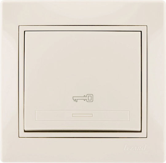Lezard Push Button Key Symbol Cream Mira Complete 701.0303104