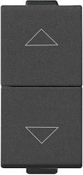 Μπουτόν X2 Interlocked 1p No+no 10a Carbon Matt Neve Up