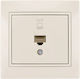 Lezard Network Socket RJ45 1x8p 1 Output Cat 6 Beige Mira Complete 701.0303140