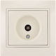 Lezard TV-Antenna Socket Terminal Cream Mira Full 701.0303130