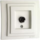 Built-in TV Antenna Socket Terminal White Larissa 1905-138-L