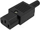 Ac Connector Θηλυκο Καλωδιου 3p 10a/250v Ul Ac-7010b Ultimax 01.112.0009 5 Τεμαχια
