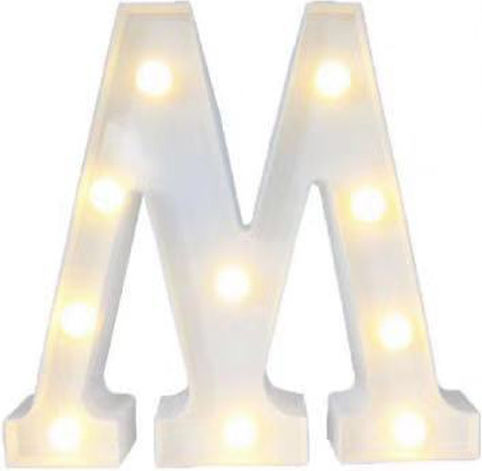 Lumină LED Literă M 22x22,5cm